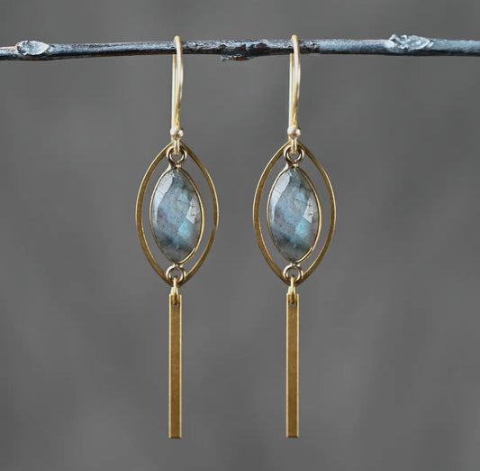 Brass Marquise w/ Marquise
Semi Precious