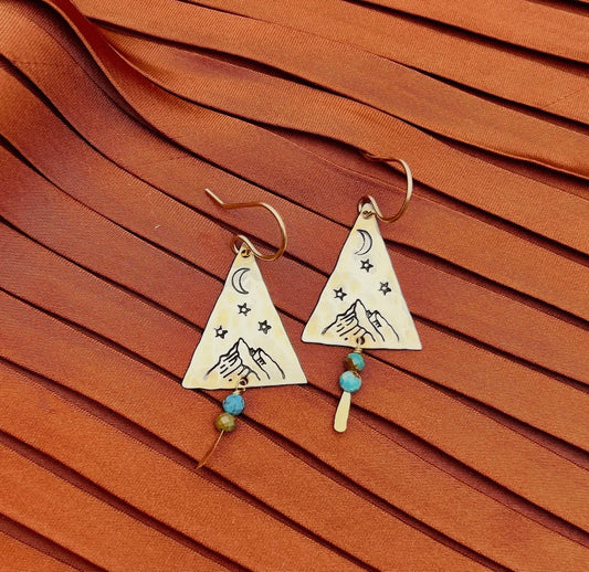 The Mountain & Star Earrings