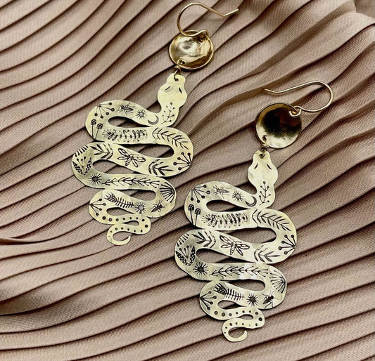 Handmade Slither Earrings