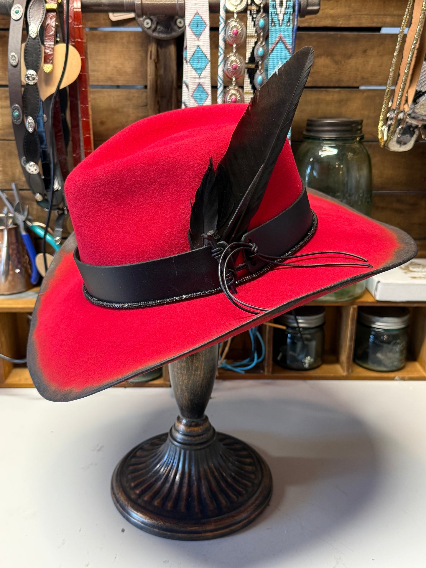 1- The Red Rein Wool Hat