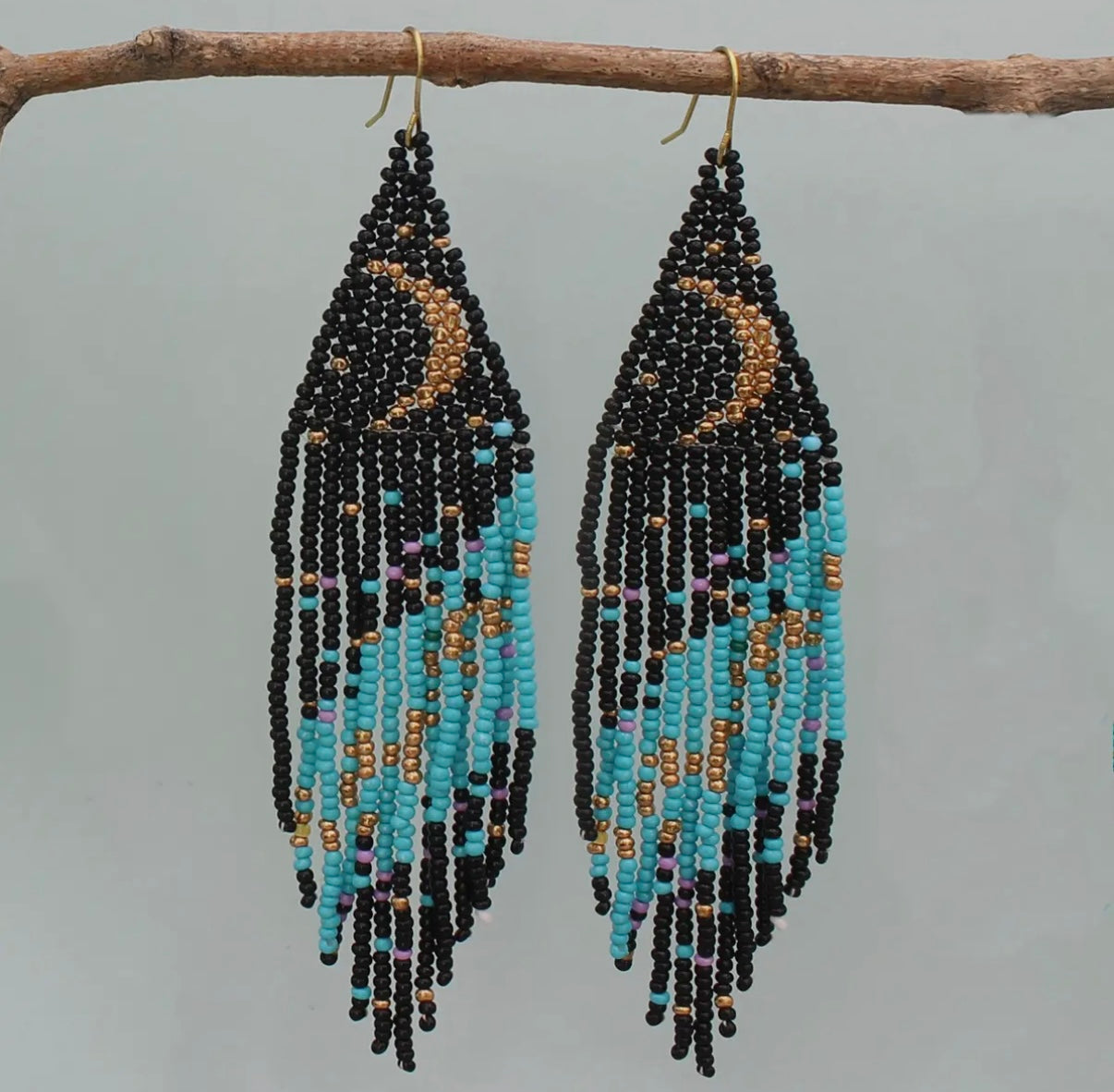 The Turquoise Moon Earrings