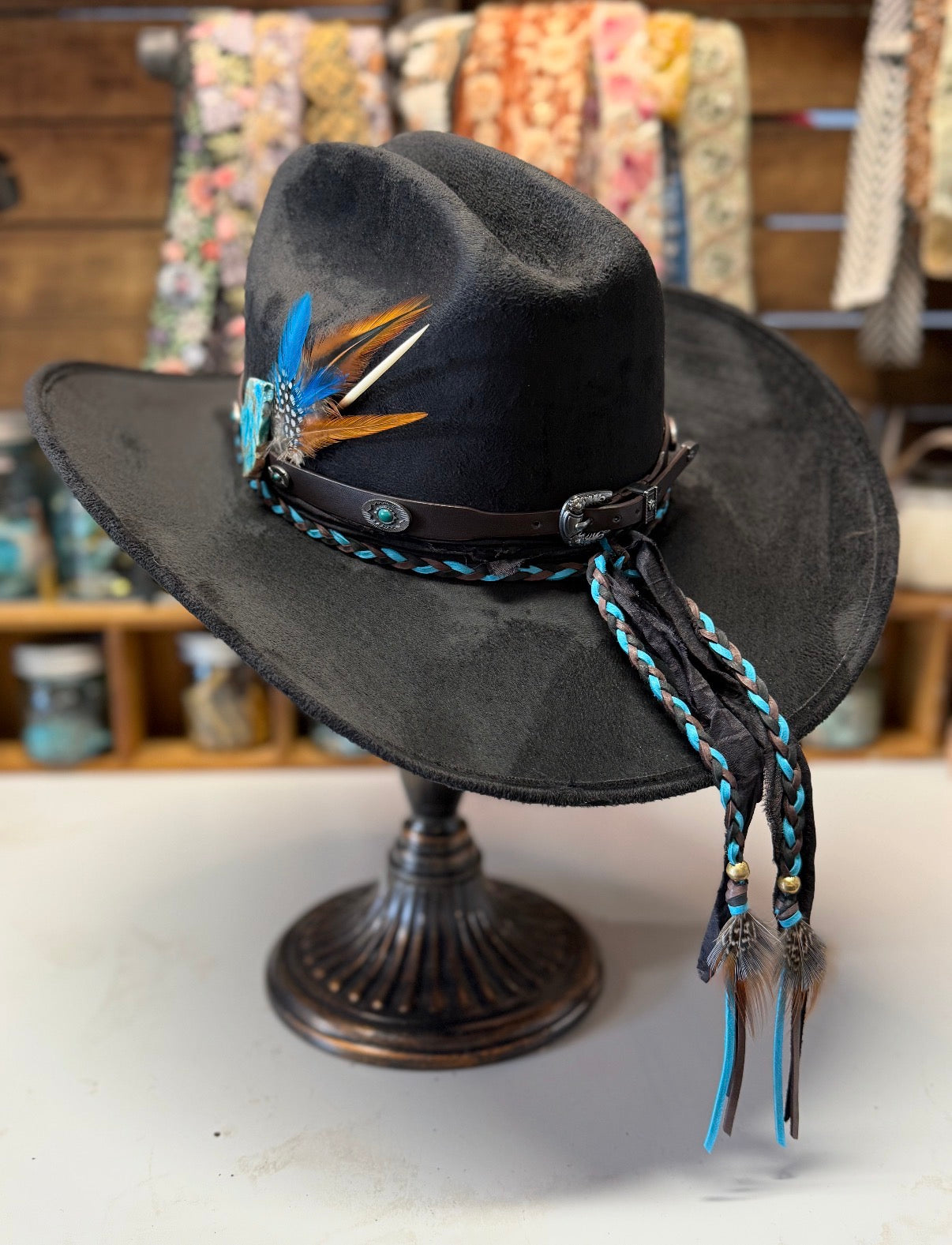 1- The Blue Feather Ridge Hat