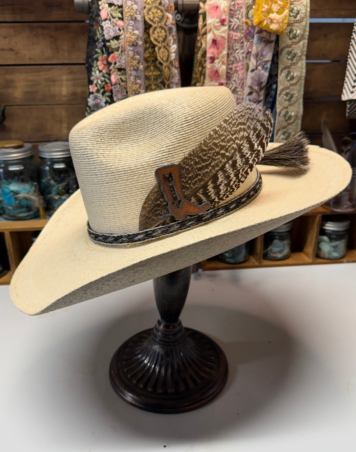 1- The Feather & Steel Cowboy Hat