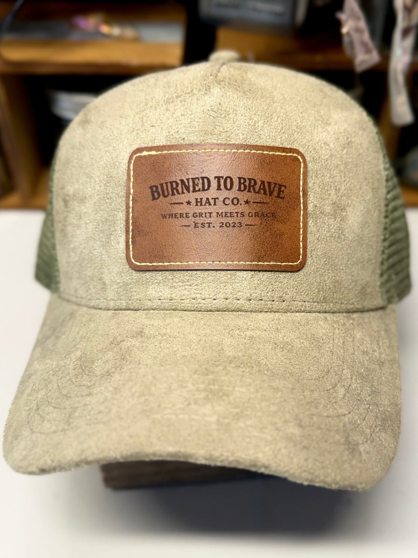 4- Burned To Brave- Where Grit Meets Grace Ball Cap
