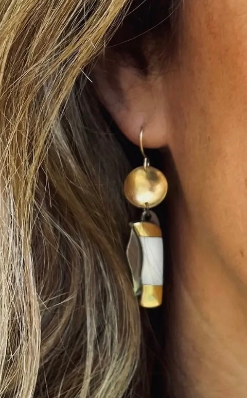 The Billie Earrings (Mother of Pearl)