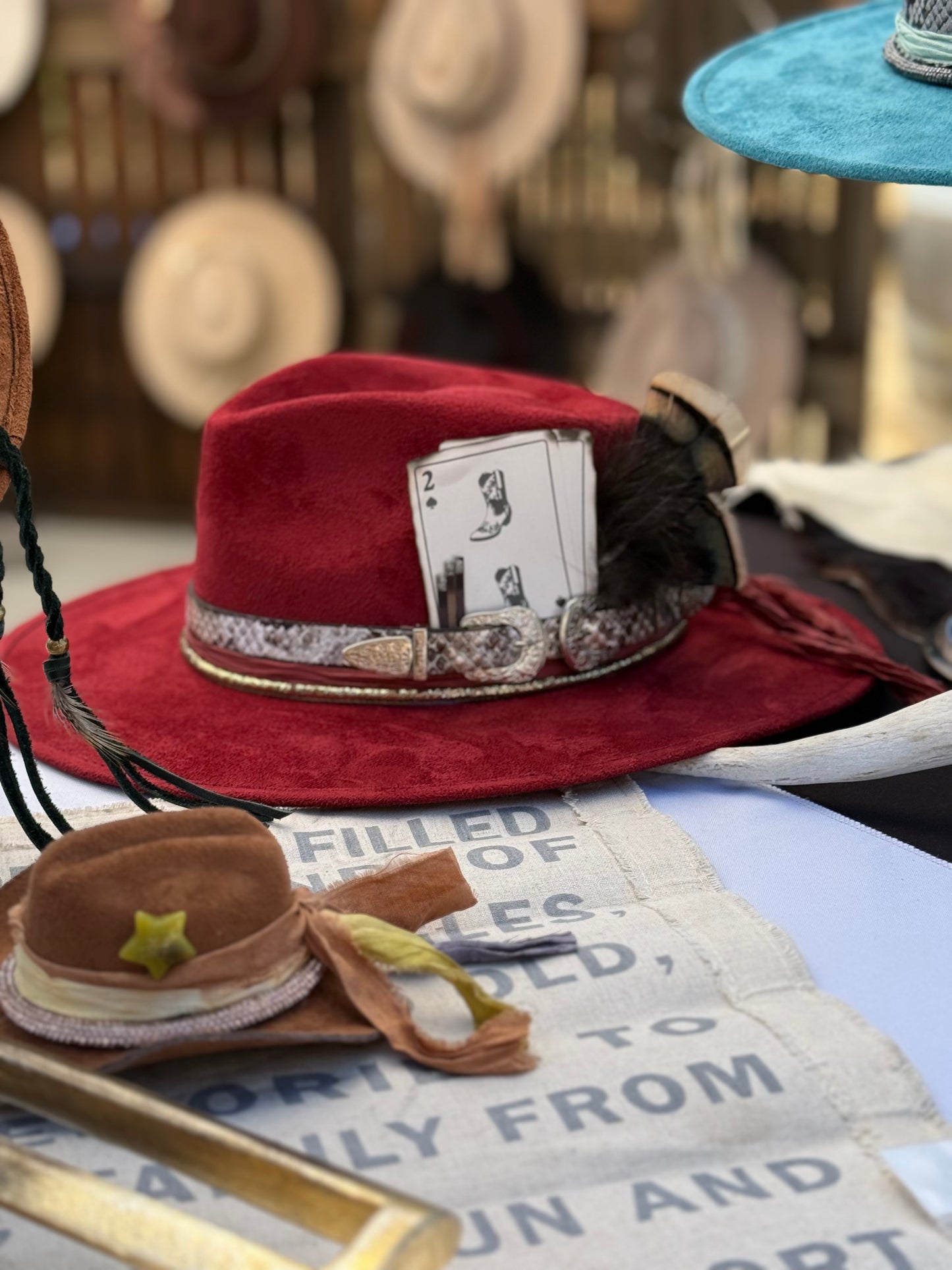1- The Burgundy Ember Hat