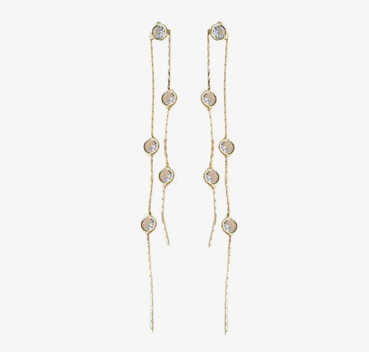 Gold and Crystal Minimalist
Duster Drops