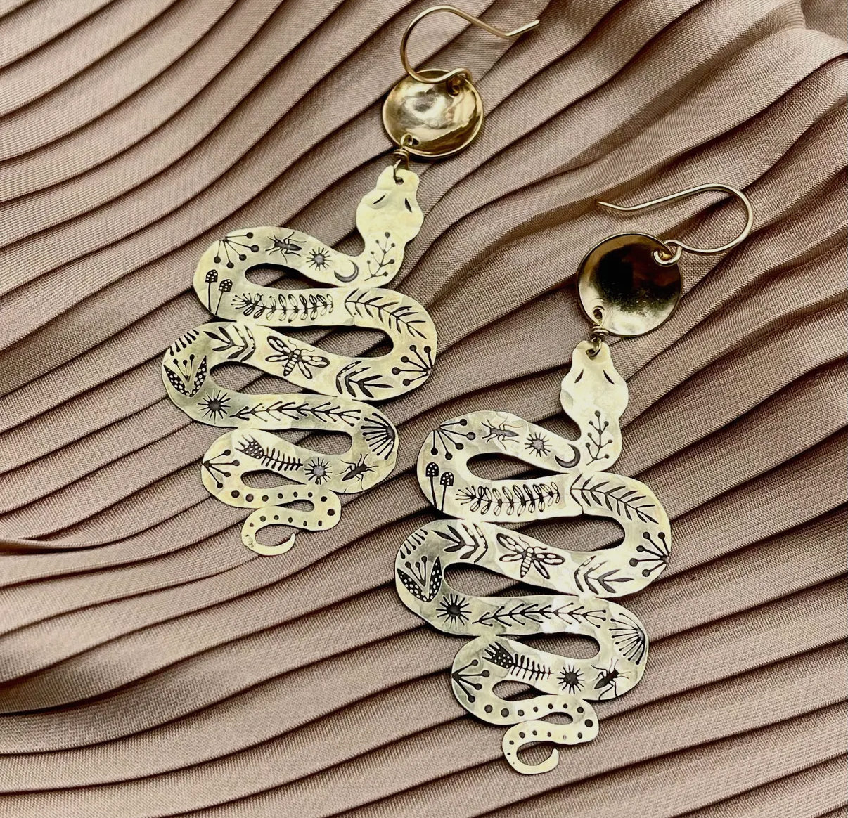 Handmade Slither Earrings