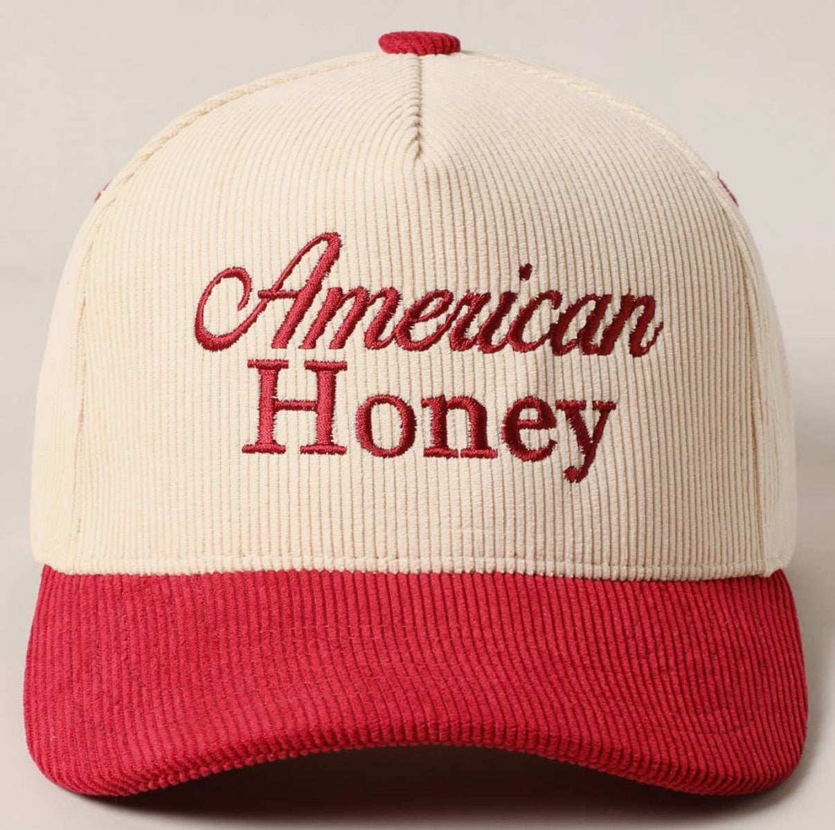 4- American Honey Corduroy
Trucker Baseball Cap