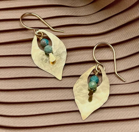 The Leaf Shaped Earrings