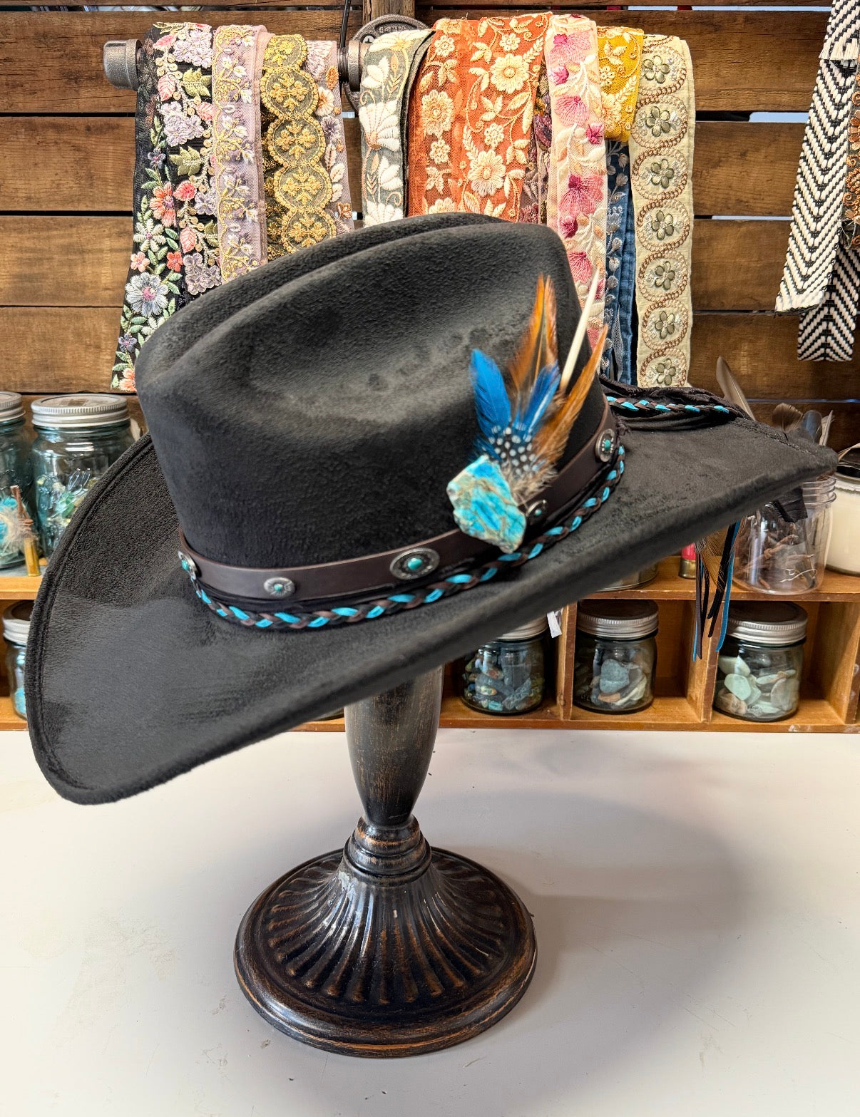 1- The Blue Feather Ridge Hat