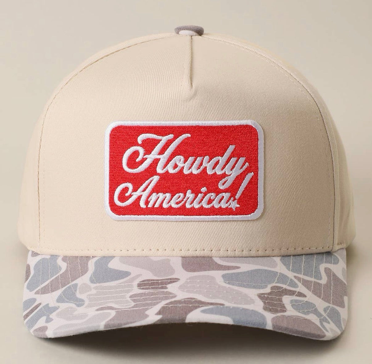 4- Howdy America! (Camo) Hat
