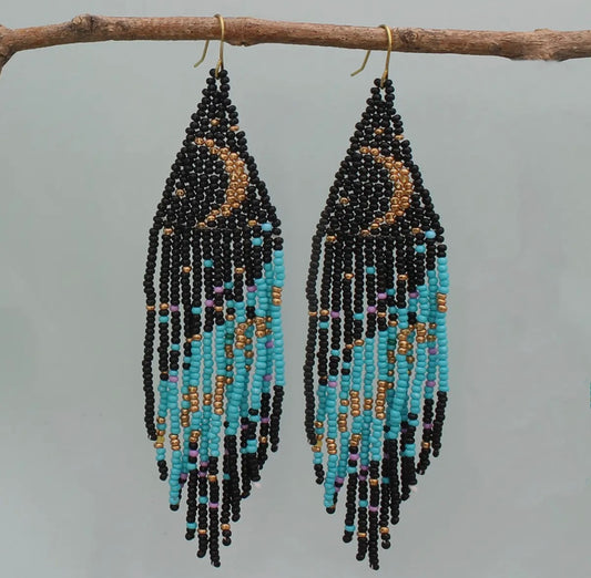 The Turquoise Moon Earrings