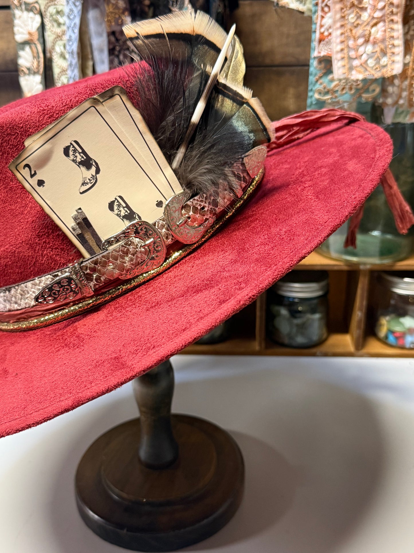 1- The Burgundy Ember Hat